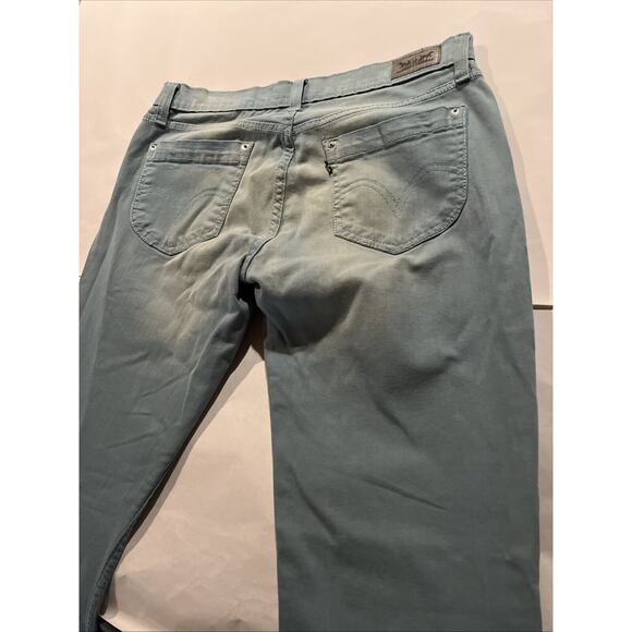 Levi's 524 Too Superlow Straight Jeans Women's Size 30X32 Light Wash Aquamarine - Picture 15 of 15
